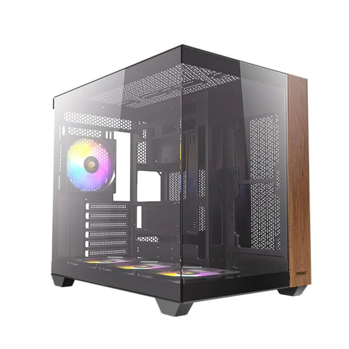 CASE Antec CX800 Wood BK MT - Mid-Tower, 4 Ventanas, 2 Vidrios, ARGB, Negra / ANTEC