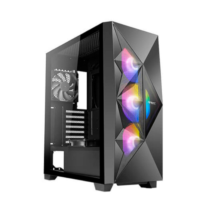 Case Antec DF800 FLUX Mid Tower ATX con Ventilacion Avanzada - 3 ARGB + 1 Fan, Vidrio Templado / ANTEC
