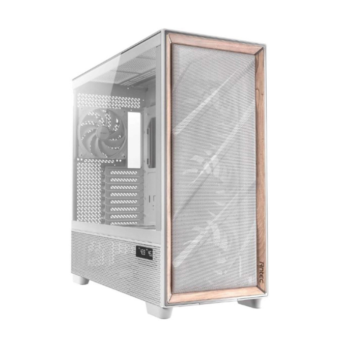 Case Antec FLUX PRO Full Tower - Blanco / Madera (PN 0-761345-10156-1) / ANTEC