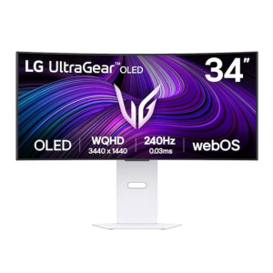 Monitor Gamer LG UltraGear 34pulgadas OLED CURVO WQHD 3440x1440 240hz 0.03ms 34GX90SA-W Ultrawide / LG