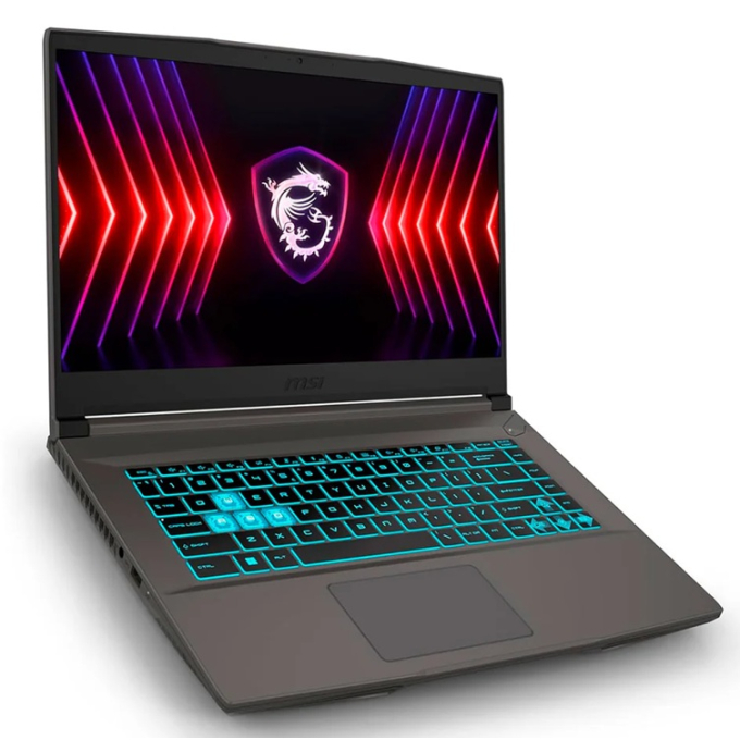 Laptop MSI THIN A15, AMD Ryzen5-7535HS, Memoria RAM 16Gb DDR5, Disco Solido 512Gb SSD, Video RTX4050 6Gb, Pantalla 15.6pulgadas FHD 144hz, 2YR B7VE-633XPE-GGAR573S16GXXDXX gamer / MSI
