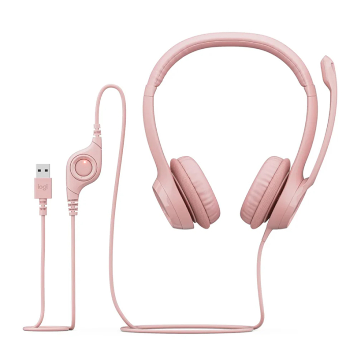 AUDIFONO C/MICROF. LOGITECH H390 USB NOISE CANCELLING ROSE (981-001280)-P2 981-001280 / LOGITECH