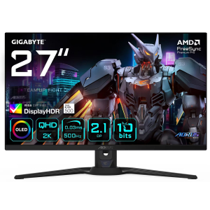 Monitor Gamer Gigabyte AORUS FO27Q5P 27pulgadas QHD QD-OLED 500Hz 0.03ms / GIGABYTE