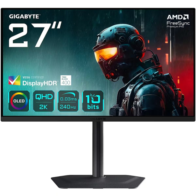 Monitor Gaming Gigabyte MO27Q2 27pulgadas IPS QHD 2560x1440 180Hz 1ms gamer / GIGABYTE