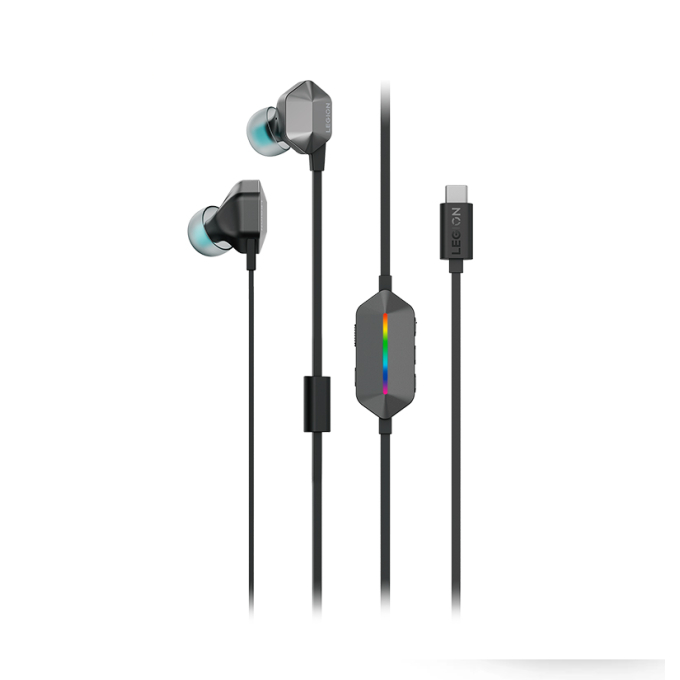 Auriculares In-Ear Gaming Lenovo Legion E510 con Sonido Envolvente 7.1 y RGB / Lenovo