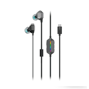 Auriculares In-Ear Gaming Lenovo Legion E510 con Sonido Envolvente 7.1 y RGB / Lenovo