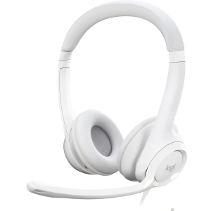 Audifono con Microfono Logitech H570e Stereo USB para Oficina y Videoconferencias (981-001285)