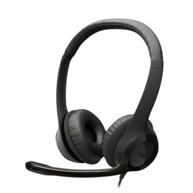 Audifono con Microfono Logitech H390 USB-C Negro con Cancelacion de Ruido para PC y Videollamadas (981-001575) / LOGITECH