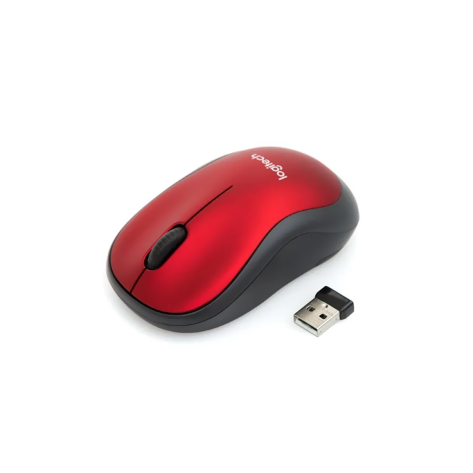 MOUSE LOGITECH M185 WIRELESS RED (910-003635) 910-003635 / LOGITECH