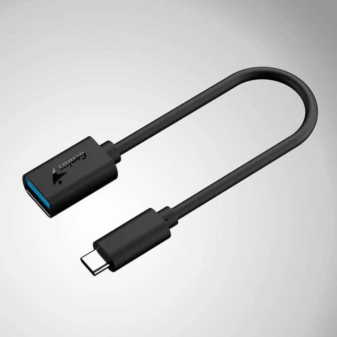 ADAPTADOR GENIUS ACC-C2AC USB-C A USB-A 21CM BLACK (32590003400) 32590003400 / GENIUS