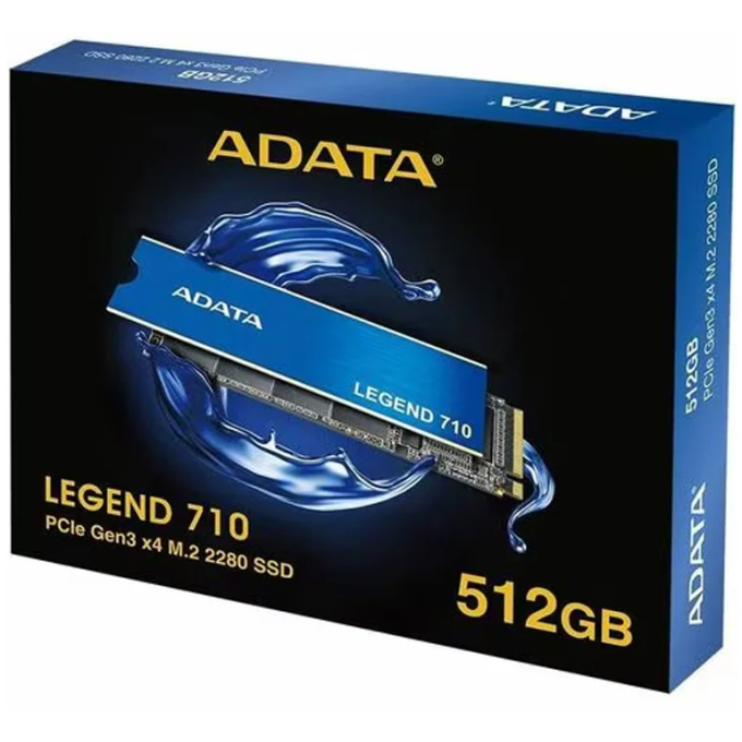 Unidad de almacenamiento interno SSD ADATA LEGEND 710 512GB M.2 NVME 1.3 G3 2400MB/S ALEG-710-512GCS / ADATA