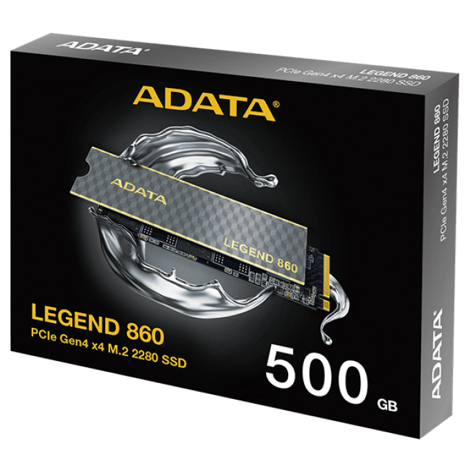 Unidad de estado solido interno SSD ADATA LEGEND 860 500GB M.2 NVME 1.4 G4 5000MB/S SLEG-860-500GCS / ADATA