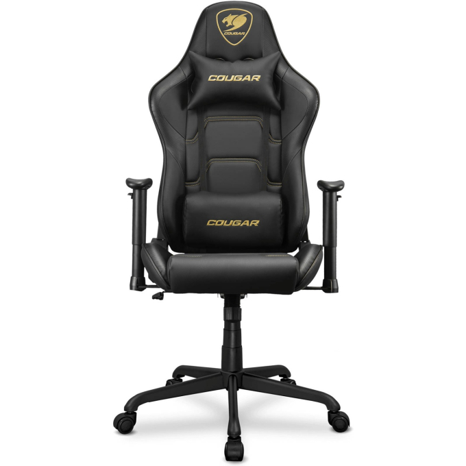Silla Gamer COUGAR Armor Elite CGR-ELI-BLB - Cuero PVC, Acero - Negro - Sillon de Juego. Soporta 120kg / Cougar