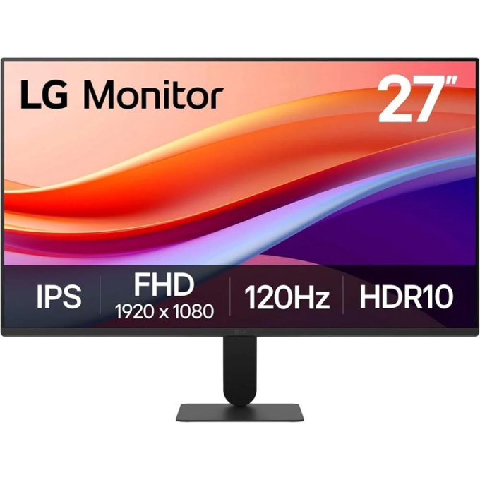Monitor LG 27pulgadas FHD IPS 120Hz 5ms, HDMI, VGA, Headphone-out 27U411A-B / LG