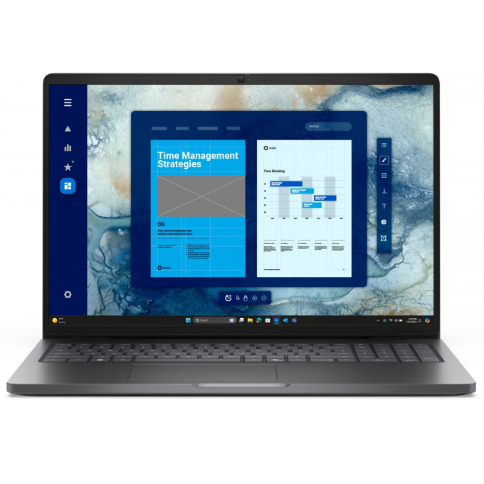 Laptop Dell Pro 16 PC16250, Intel i5 120U, Memoria RAM 8Gb, Disco Solido 512Gb SSD, Pantalla 16pulgadas Full HD Plus 1920x1200, Win11 Pro, 8.70Horas Duracion de pilas / Dell