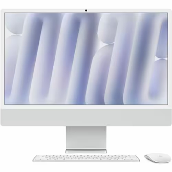 Computadopra Apple iMac MWUC3LZ/A - Apple M4 - 16GB - 256GB SSD - 61cm (24pulgadas) 4.5K - De Escritorio - Plata - Apple M4 Chip - 4480 x 2520 - Apple Octa-Core (8 nucleos) - IEEE 802.11ax - 143W / Apple