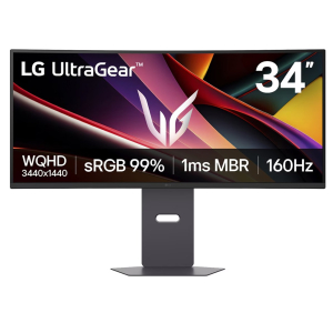 Monitor gaming LCD LG UltraGear 34G600A-B 34pulgadas WQHD 3440x1440 1ms 160Hz curvo, FreeSync Premium, Altavoces, Giratoria, Gamer Ultrawide / LG