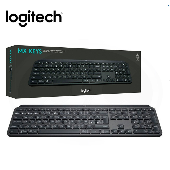 TECLADO LOGITECH MX KEYS S ILLUMINATED WIRELESS / BT BLACK SP (920-011561) 920-011561 / LOGITECH