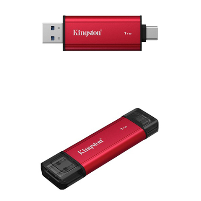 Unidad en estado solido Dual Portatil Kingston 1TB, Interfaz USB-A, USB-C, USB 3.2 Gen 2 / Kingston