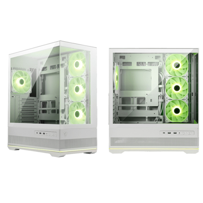 Case MSI MAG PANO 110R PZ WHITE, mini-ITX, Micro-ATX, ATX, Mid Tower / MSI