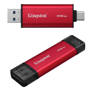 Unidad en estado solido Dual Portatil Kingston 512GB, Interfaz USB-A, USB-C, USB 3.2 Gen 2 / Kingston