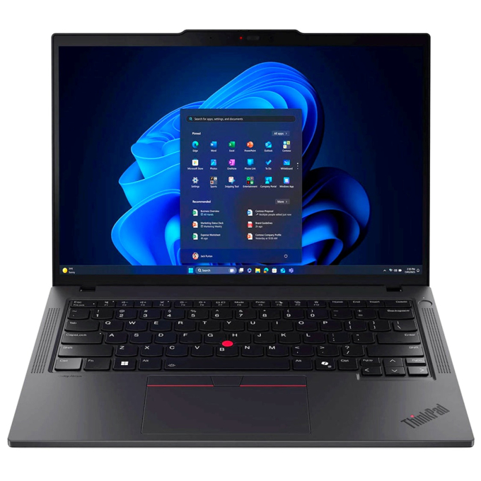 Laptop Lenovo ThinkPad T14 Gen 6, Intel Ultra7 255U 5.2GHz, Memoria RAM 16Gb, Disco Solido 512Gb SSD, Pantalla 14pulgadas WUXGA IPS, Win11 Pro / Lenovo