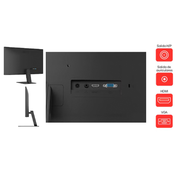 Monitor Plano LG 24U411A-B, 23.8pulgadas FHD IPS, 120HZ ,5MS,HDMI, VGA,Headphone Out / LG