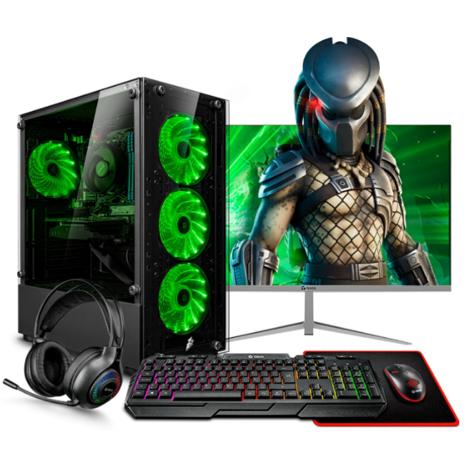 CPU Ensamblado Ryzen 5 5600GT, Memoria RAM 16Gb, Disco solido 500Gb, Monitor 22pulgadas IPS / 