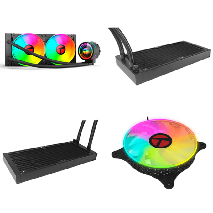 Cooler para procesador Teros TE-8164N, Intel y AMD, TDP 265W Max, 24, liquida / Teros