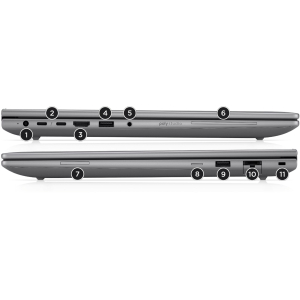 Laptop HP ZBook G1i Mobile workstation, Intel Ultra7 255H 2.0GHz, Memoria RAM 16Gb DDR5 SDRAM, Disco Solido 512Gb SSD, Video NVIDIA RTX 500, Pantalla 16pulgadas, Win11 Pro, BN4E6LT#ABM / HP