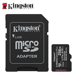 Tarjeta de Memoria Kingston 256GB MicroSD Canvas Select Plus -150MB/seg - UHS-I Clase 10 / kingston