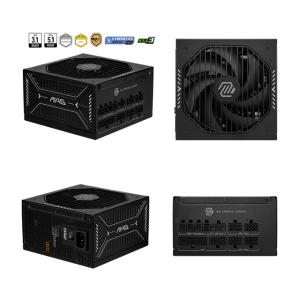 Fuente de alimentacion MSI MAG A1000GLS PCI-E 5, 1000W, 80 PLUS Gold, Formato ATX. / MSI