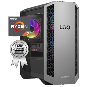CPU Lenovo LOQ TOWER 26ADR10, AMD Ryzen7 8745HX 5.1GHZ, Memoria RAM 16Gb DDR5, Disco Solido 1Tb SSD, Video Geforce RTX 5060 8Gb, Workstation / Lenovo