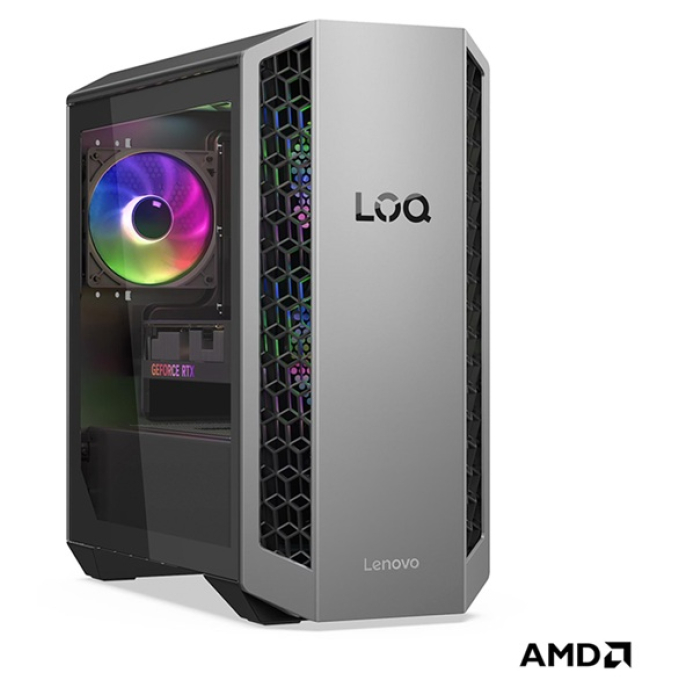 CPU Lenovo LOQ TOWER 26ADR10, AMD Ryzen7 8745HX 5.1GHZ, Memoria RAM 16Gb DDR5, Disco Solido 1Tb SSD, Video Geforce RTX 5060 8Gb, Workstation / Lenovo