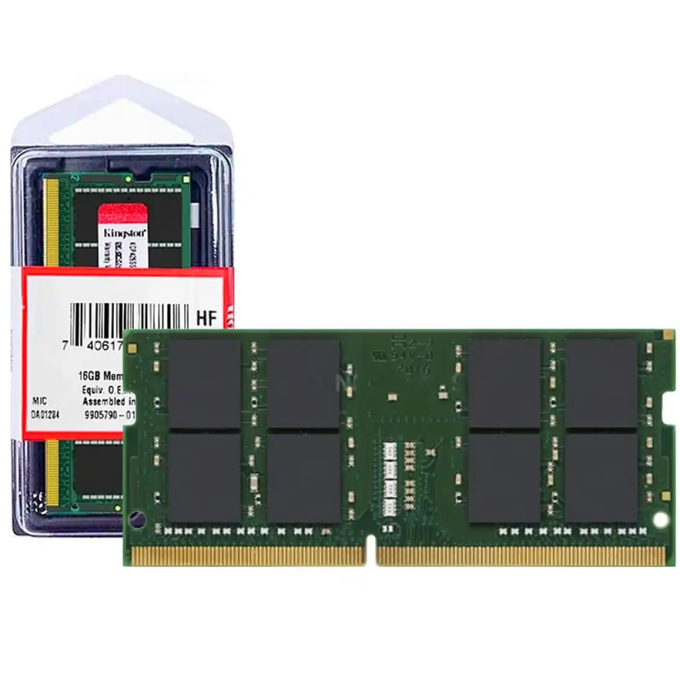 Memoria SODIMM Kingston KVR32S22D8/16, 16Gb DDR4-3200MT/s, CL22, 1.2V, 260-pin, Non-ECC para Laptop / Kingston