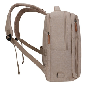 Mochila Backpack Teros City III TE-9046BG, para Notebooks de hasta 15.6pulgadas, Color Beige / Teros