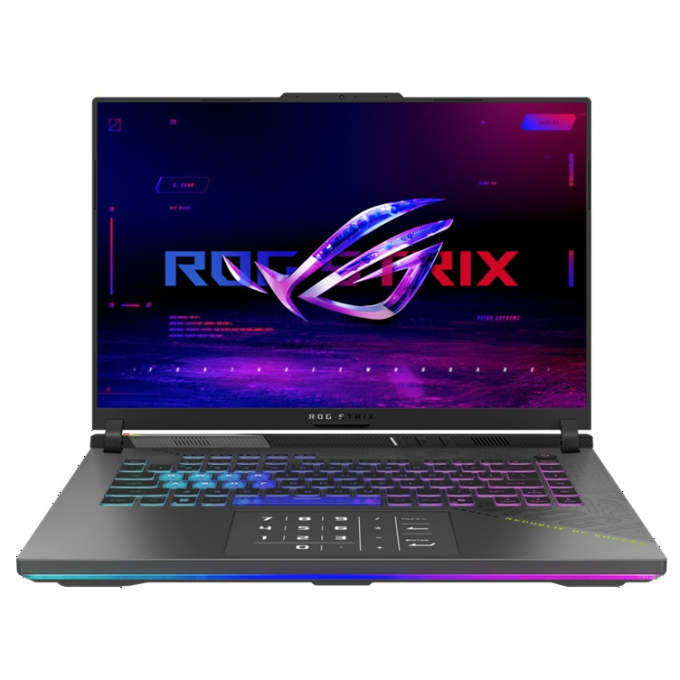 Laptop Asus ROG Strix G16, AMD Ryzen9 8940HX, Memoria RAM 16Gb DDR5, Disco Solido 1Tb SSD,Video Nvidia RTX5060 8Gb, Pantalla 16pulgadas WUXGA IPS, Win11, Garantia 2Years, Gamer, G614PM-RV127W / Asus