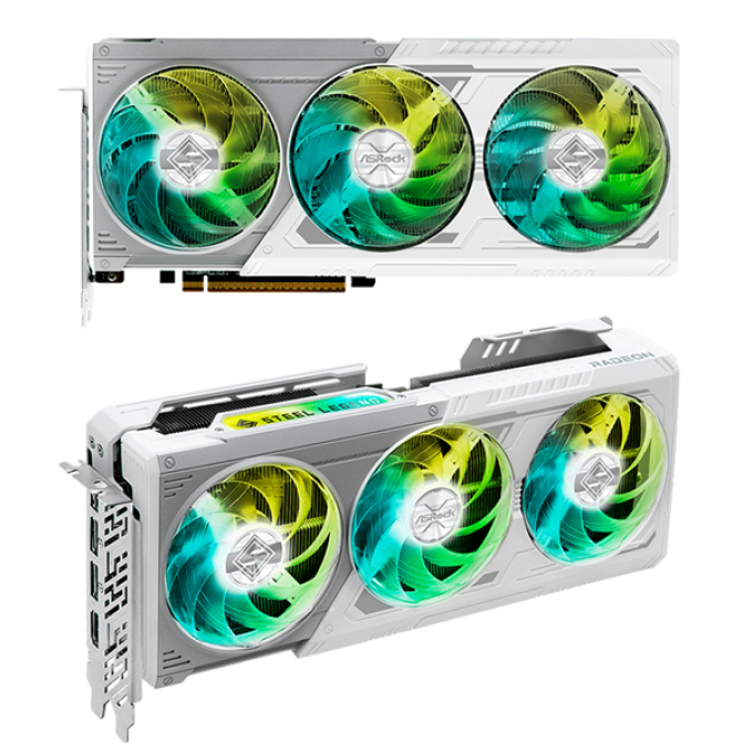 Tarjeta de video ASRock AMD Radeon RX 9070 XT Steel Legend 16 GB , 16 GB GDDR6, PCI-E 5.0 / Asrock