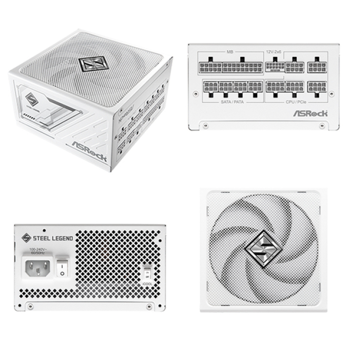 Fuente de alimentacion Asrock SL-850GW, 850W, ATX, 80 Plus Gold. / Asrock