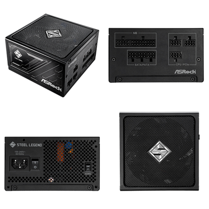 Fuente de alimentacion Asrock SL-650G, 650W, ATX, 80 Plus Gold. / Asrock