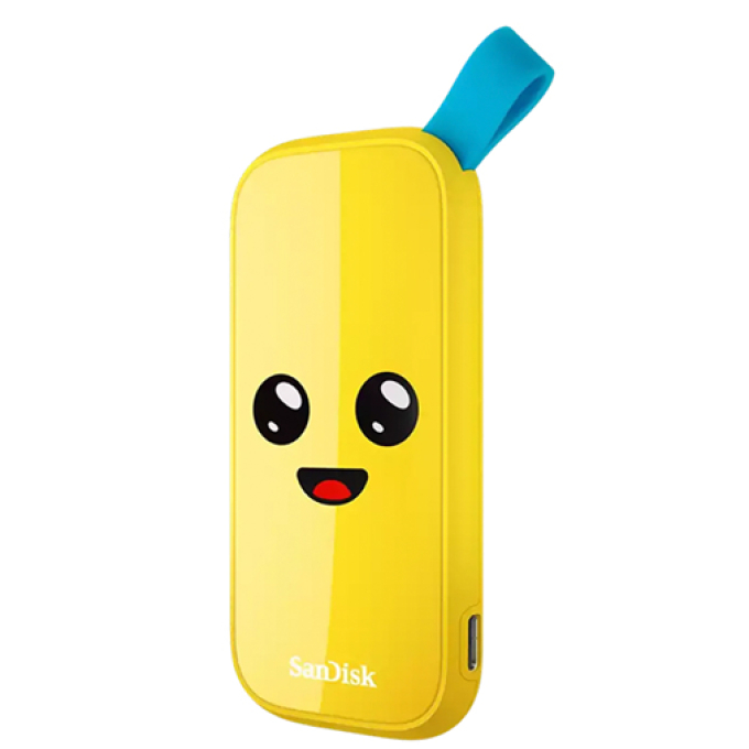 SSD portatil Sandisk Fortnite Peely Edition, 1 TB, USB 3.2 Gen 2, Proteccion contra caidas / Sandisk
