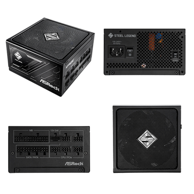 Fuente de alimentacion Asrock SL-850G, 850W, ATX, 80 Plus Gold. / Asrock