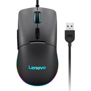 MOUSE LENOVO M210 RGB GAMING Mouse Lenovo M210 RGB Gaming, Interfaz USB, Sensor Optico PAW3333 de hasta 8000 DPI[@