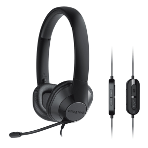 Audifono con Microfono Creative HS-720 V2 USB-A 30mm NOISE-CANCELLING MUTE LIGERO 135G BLACK (51EF0960AA000)