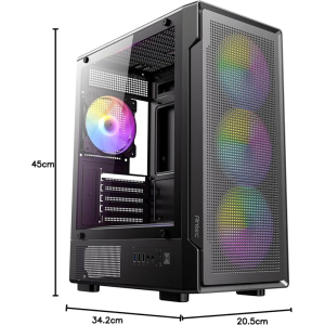 Case ANTEC VCX300 con Fuente PSU 550W 0-761345-10252-0 / Antec