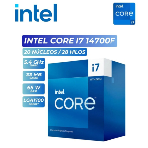 PROCESADOR INTEL CORE I7 14700F LGA1700 BX8071514700F BX8071514700F / INTEL
