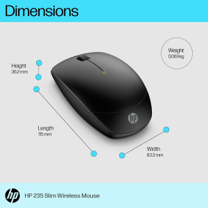 Mouse HP 235 SLIM Inalambrico 4E407UT / HP