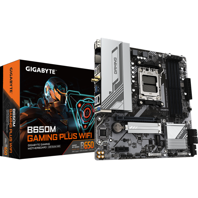 MOTHERBOARD GIGABYTE AMD AM5 B650M GAMING PLUS WF 1.2 B650M GAMING PLUS WF / GIGABYTE