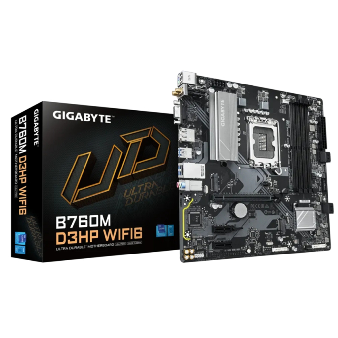 MOTHERBOARD GIGABYTE INTEL LGA 1700 B760M D3HP WIFI6 B760M D3HP WIFI6 / GIGABYTE
