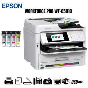 Impresora Epson Pro Workforce-C5810 Multifuncional de tinta, Imprime, Escanea, Copia, Fax, LAN, WiFi Duplex WF-C5810 / Epson